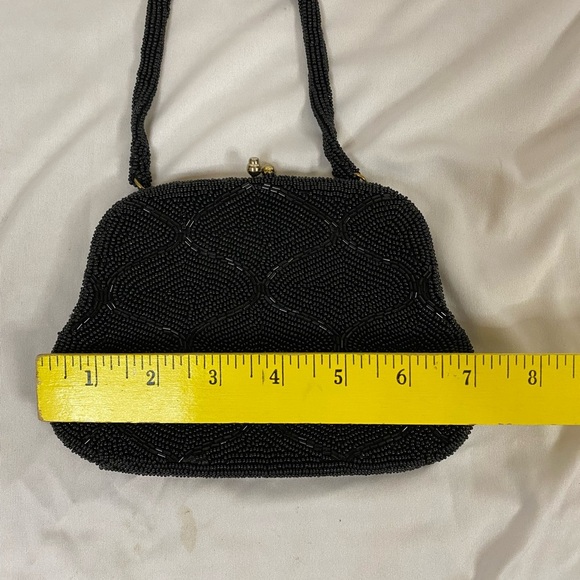 Vintage David’s Fifth Avenue Elegant Black Beaded Handbag - Picture 4 of 5